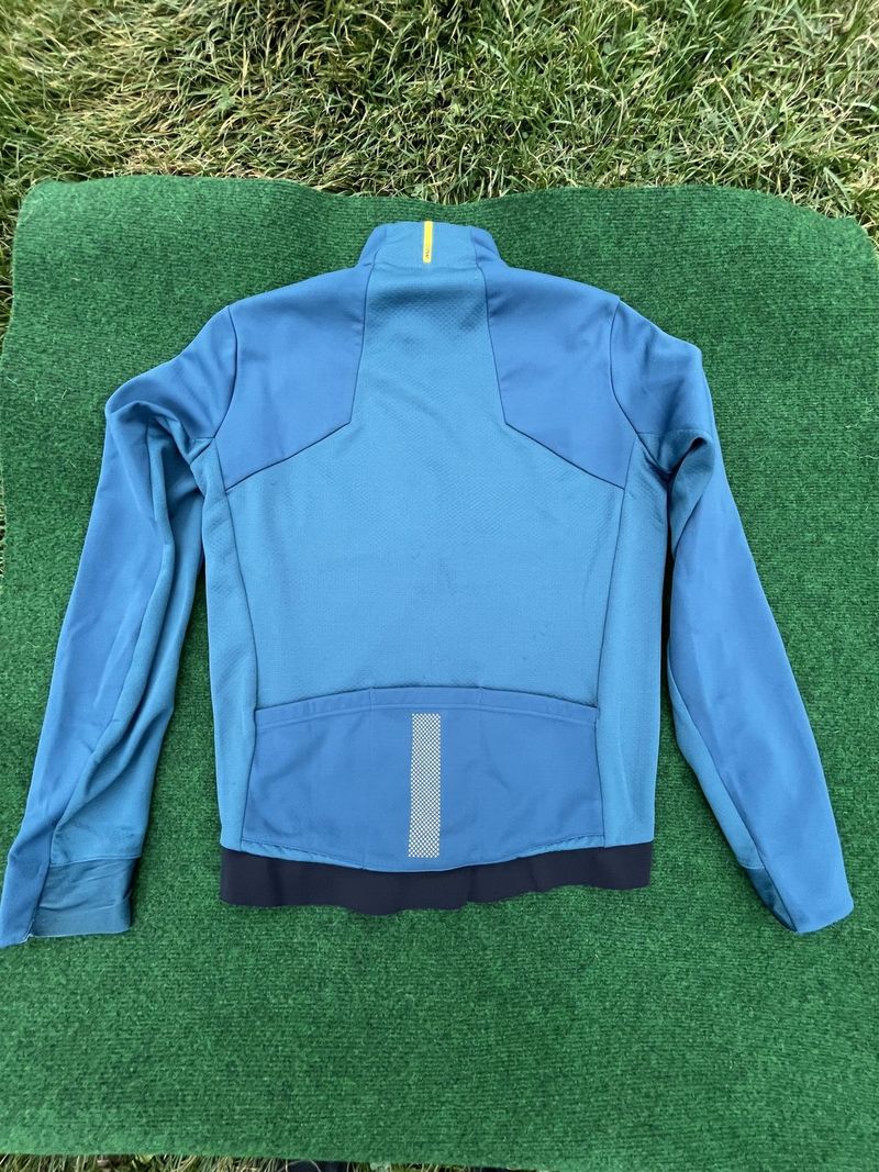 Zimní cyklistická bunda Mavic Essential Softshell Jacket - majolica blue