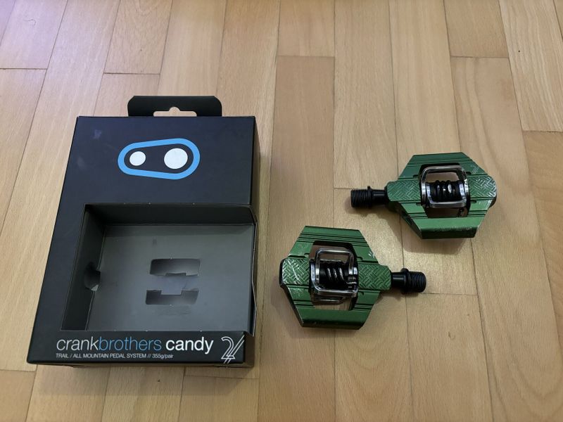 Nášlapné pedály Crankbrothers Candy 2 - green