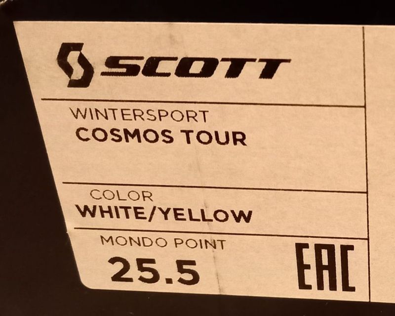 Skialp boty Scott Cosmos Tour 25.5