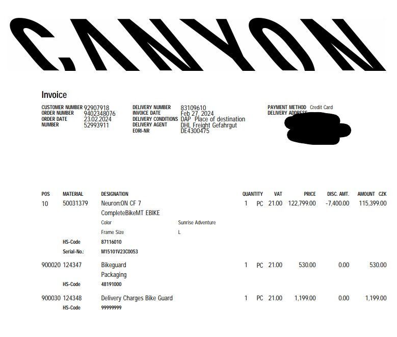 Canyon Neuron:ON CF 7, 750 Wh baterie