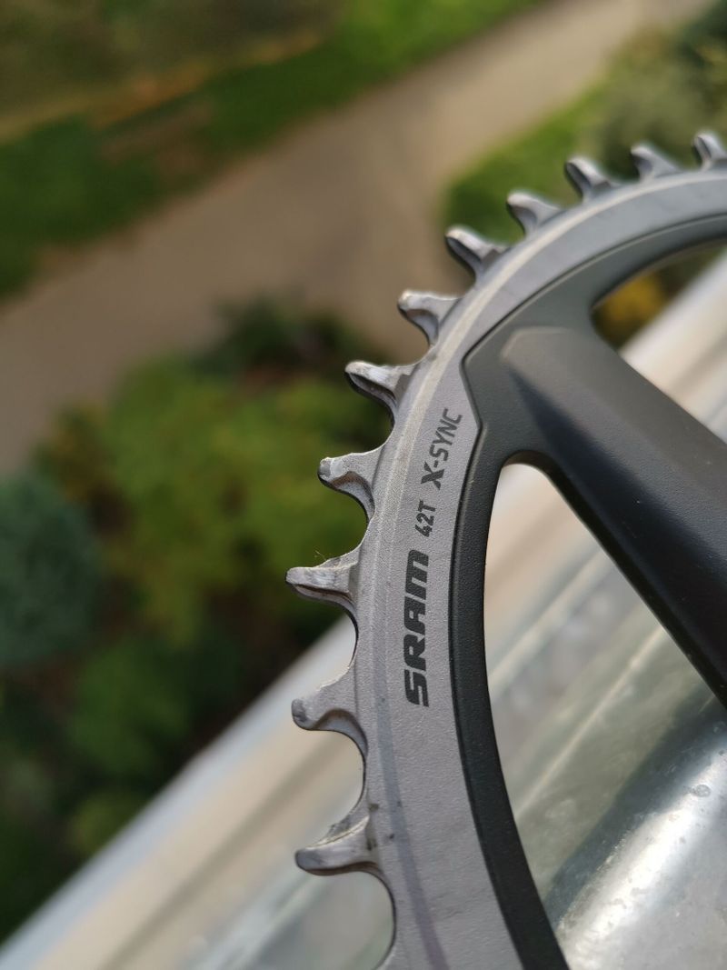 Kliky s převodníkem Sram Force D2 165 mm DUB wide 42z. 