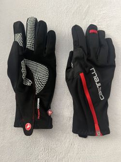 Rukavice zimní Castelli Spettacolo RoS black/red, velikost L 