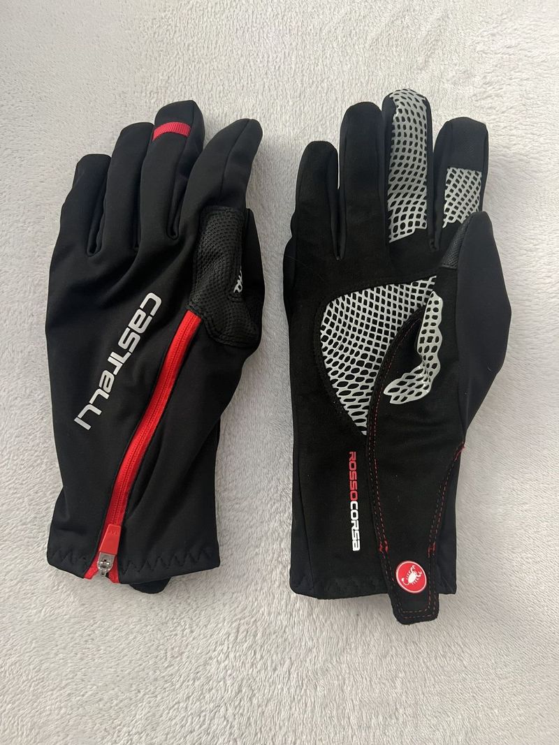 Rukavice zimní Castelli Spettacolo RoS black/red, velikost L 