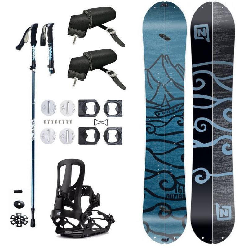 NOVÝ Splitboard set - prkno + pásy + vázání + hole