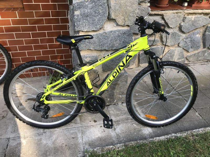 2x Dětské MTB ALPINA NEON LIME