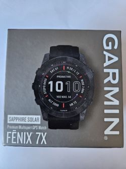 GARMIN FENIX 7X - Sapphire Solar, Black DLC Titanium