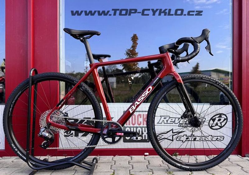 🔥🔥 SLEVA 45.000 Kč 🔥🔥 BASSO PALTA, CANDY RED, SRAM RIVAL ETAP AXS XPLR, MICROTECH MX25