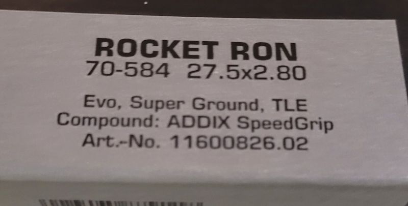 Rocket Ron 27,5x2.80 TLE Super ground ADDIX Speedgrip