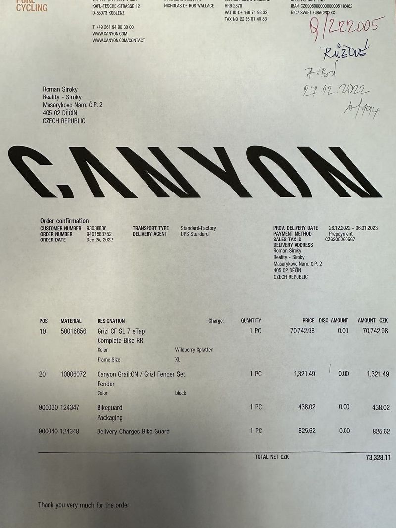 Canyon Grizl CF SL 7 E-tap AXS Sram Rival