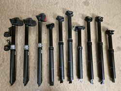 Teleskopické sedlovky Rock Shox, Fox, Bontrager, TranzX 100, 125, 130, 150, 170mm zdvihu