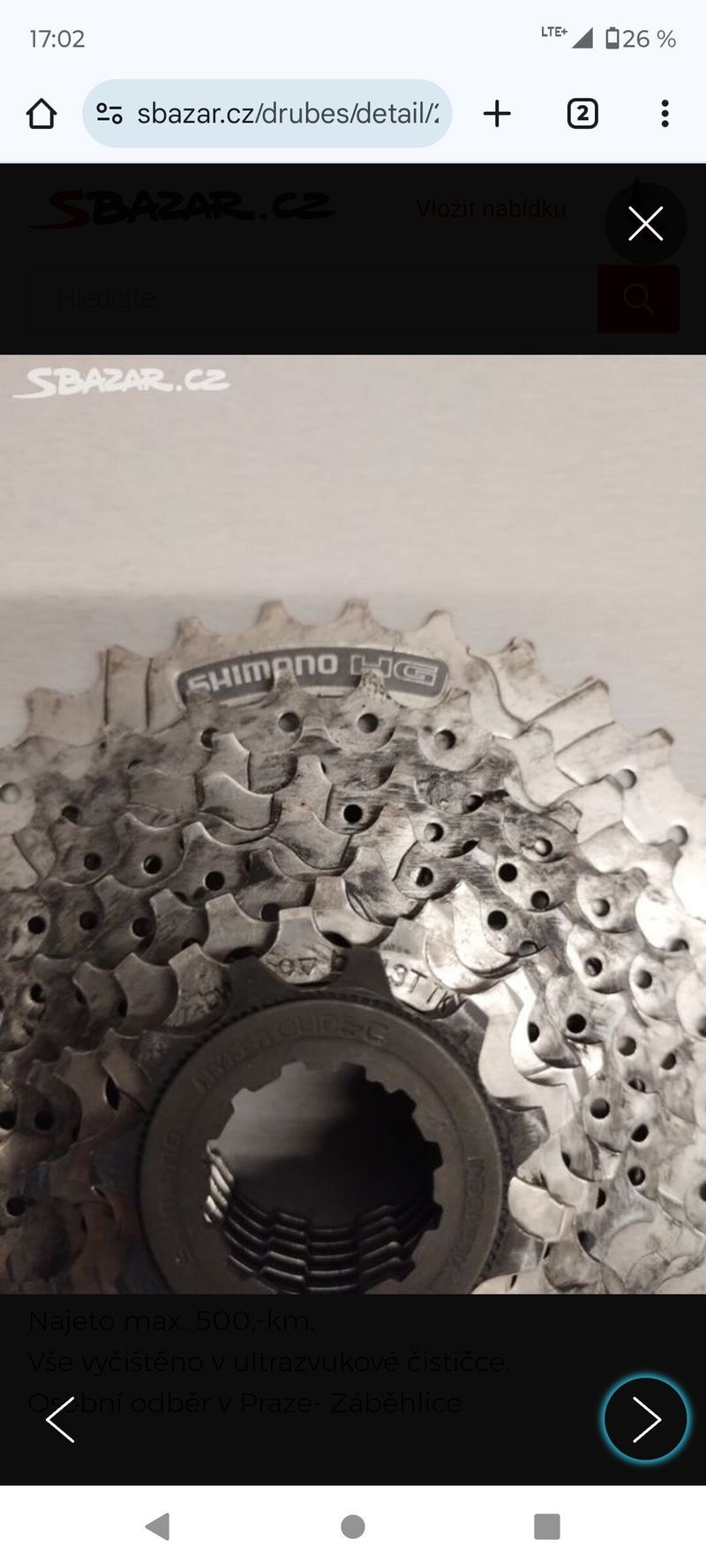 Přehazovačka Shimano Alivio RD-T4000 + kazeta 