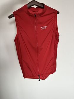 Pas Normal Studios Men's Mechanism Stow Away Gilet Deep Red