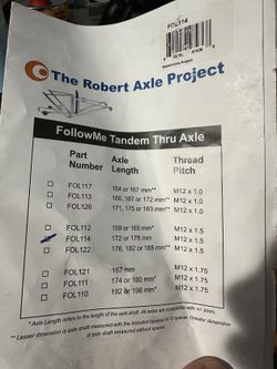 Pevná osa pro Follow-me Tandem - The Robert Axle Project