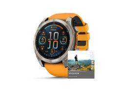 Garmin fenix 8 – 51 mm, AMOLED, Sapphire, Titanium s Orange/Graphite *TOPO v5 PRO.