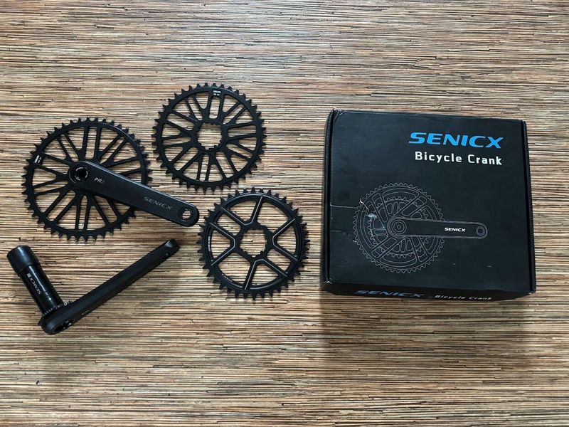 Kliky SENICX PR2 Gravel / Road 165mm DUB osa