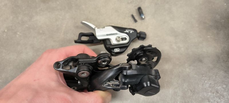 Shimano XT, přehazovačka a řazení