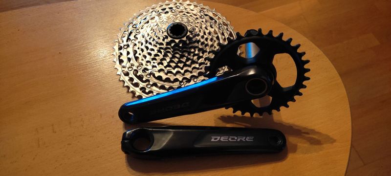 Pěkné kliky Shimano deore a kazetu deore 10-51