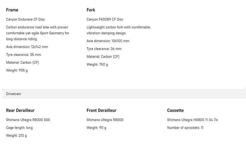 Canyon Endurace CF 8 2022