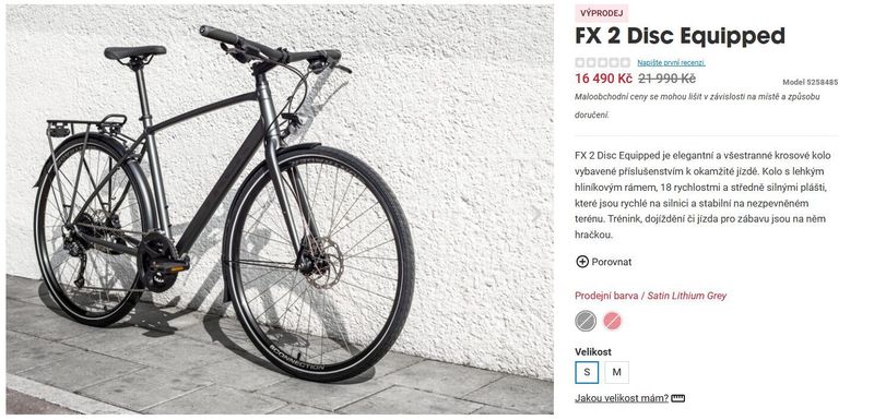 TREK FX 2 Disc Equipped SATIN LITHIUM GREY