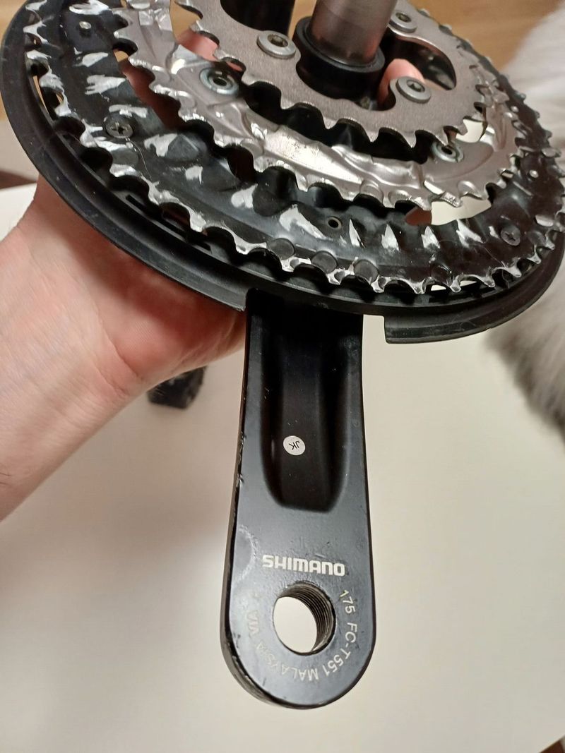 Kliky Shimano FC - T551 (Deore), 3x10r, 175mm