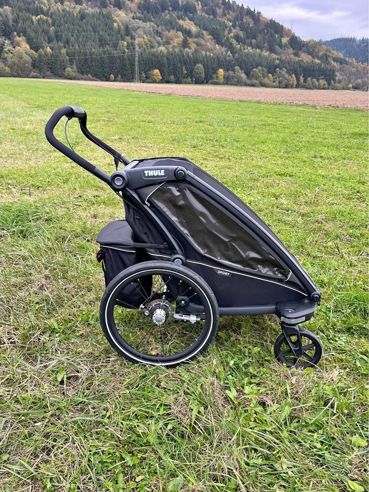 Thule Chariot Sport 1 2021 Midnight Black + jogging set