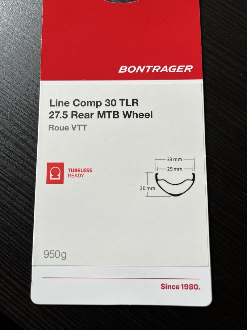 Mullet kola Bontrager Line Comp 30 TLR Boost