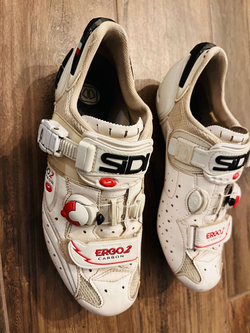 SIDI ERGO 2 CARBON white, silniční tretry, vel. 42