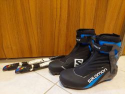 Prodám nové boty na běžky (1x použité) Salomon S/Race Carbon Skate Pilot vel. UK 7,5; EU 43 1/3.