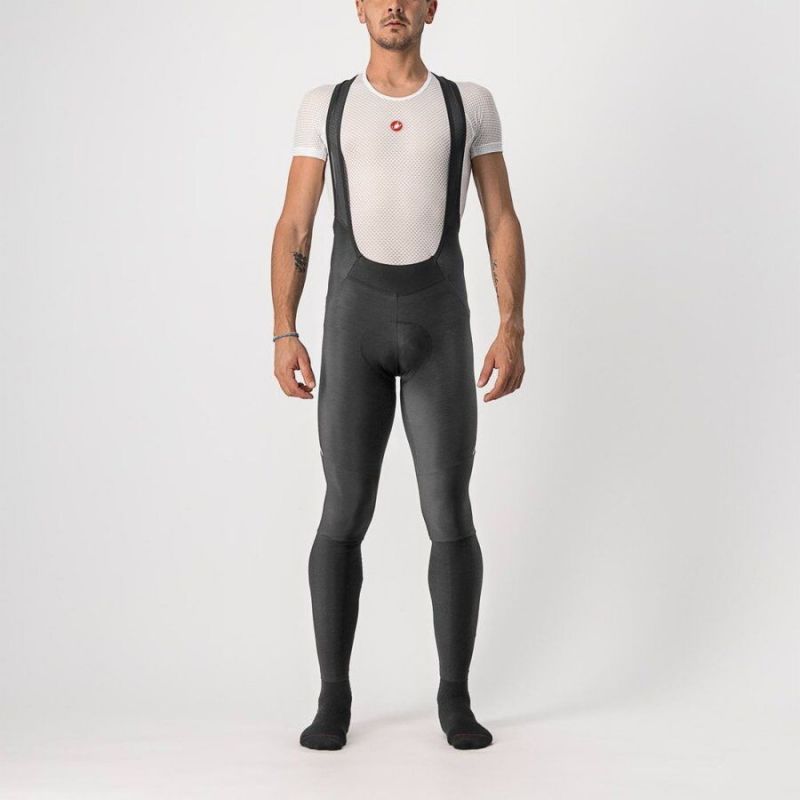 Castelli Velocissimo 5 Bib Tight Black/Silver Reflex kalhoty