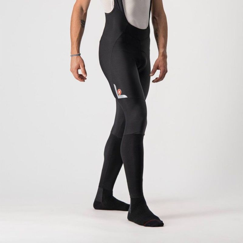 Castelli Velocissimo 5 Bib Tight Black/Silver Reflex kalhoty