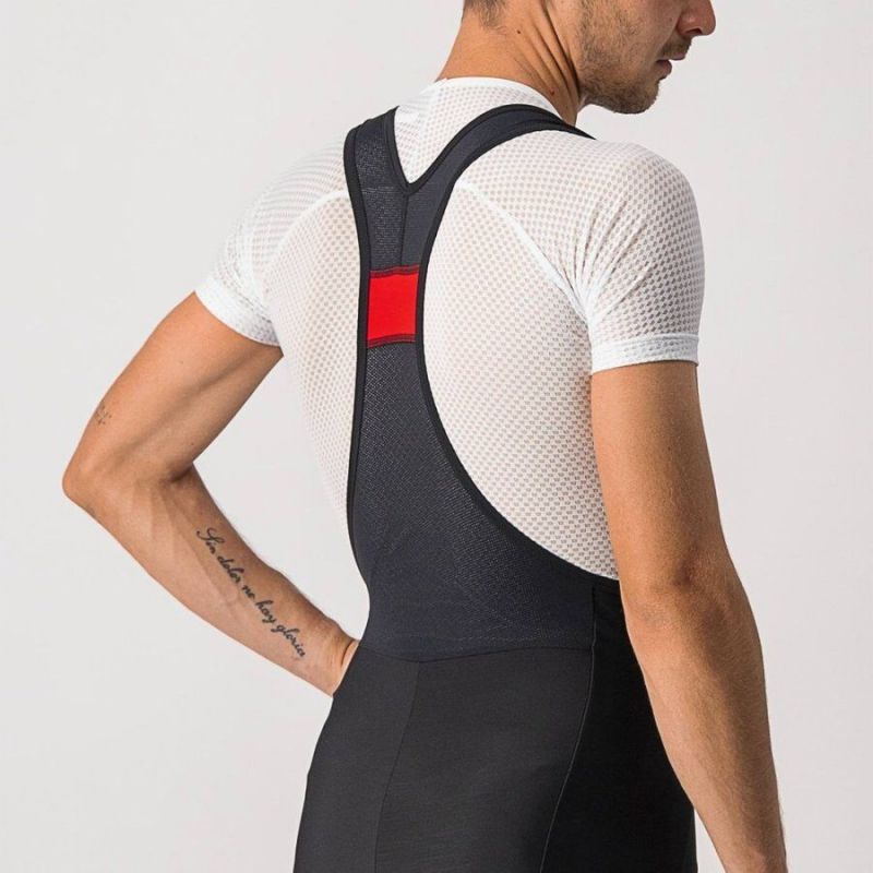 Castelli Velocissimo 5 Bib Tight Black/Silver Reflex kalhoty