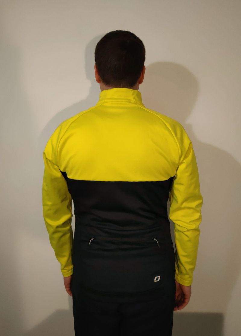 Softshellová cyklo bunda Otix Nao (neon-yellow-black, 2XL)