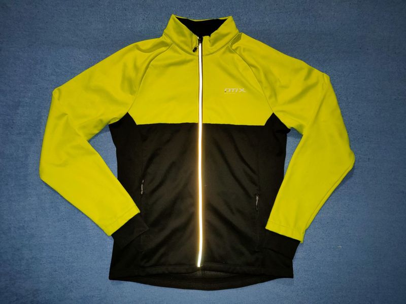 Softshellová cyklo bunda Otix Nao (neon-yellow-black, 2XL)