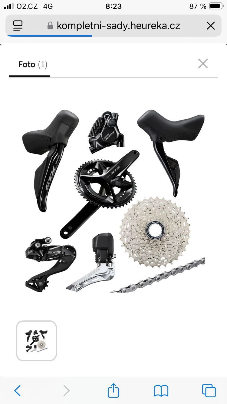 Sada shimano 105 di2 7170 12 speed komplet