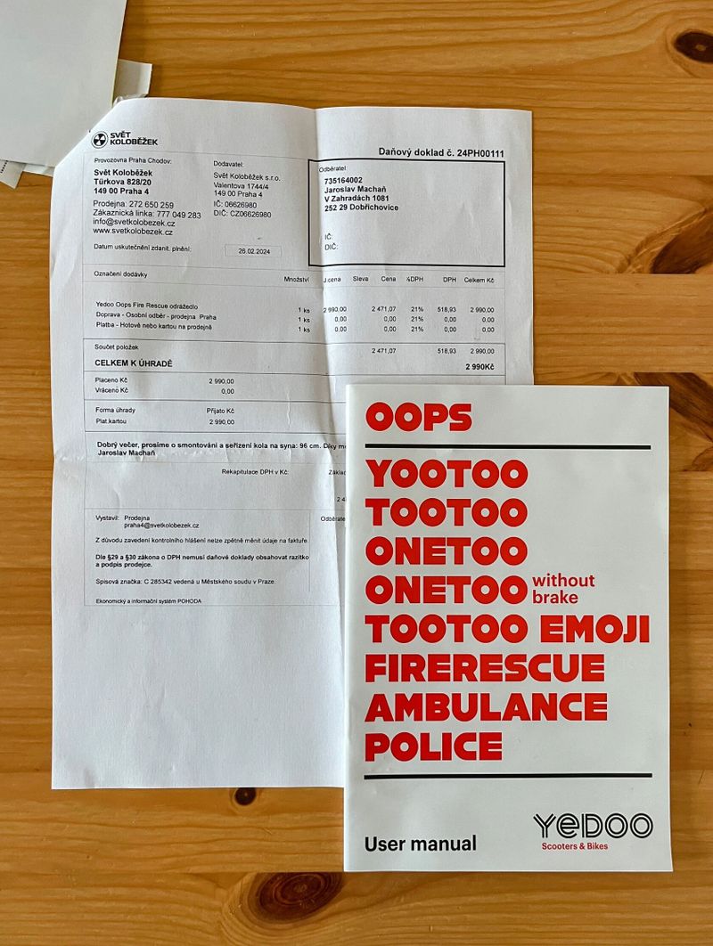 Hasičský speciál Yedoo Oops Fire Rescue + helma zdarma