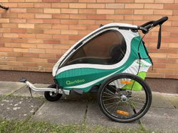 Dětský vozík za kolo Queridoo KidGo 1 disc + sedačka pro malé děti