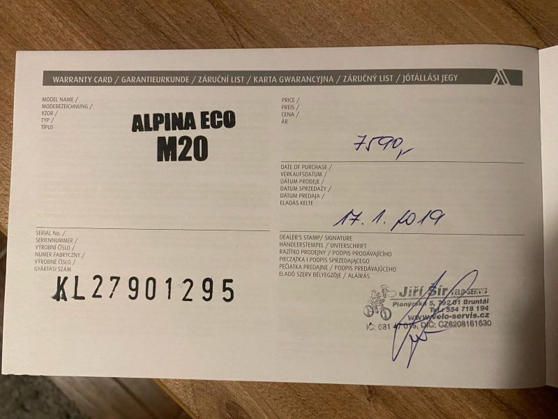 Alpina Eco M20 2019 velikost rámu XXS (130-145cm)