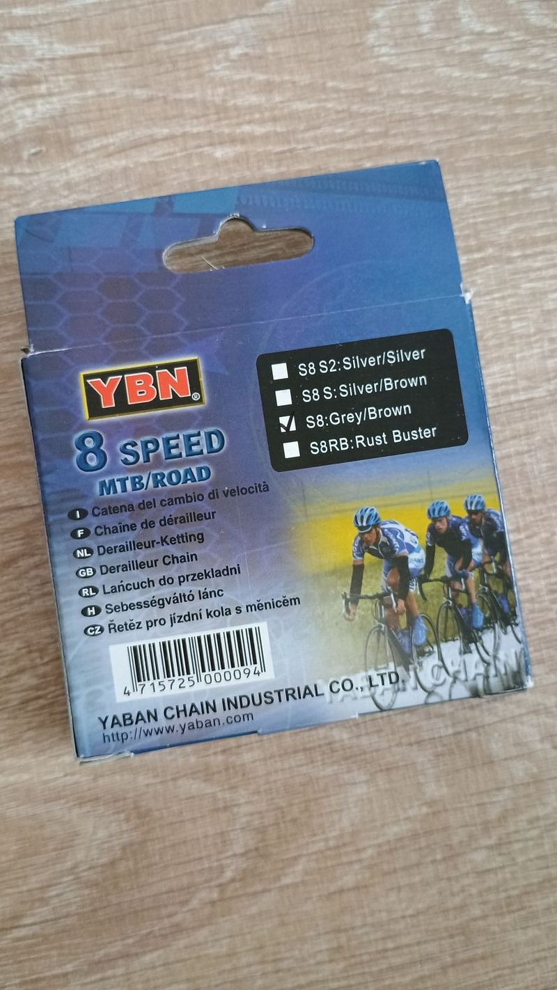Řetěz Yaban 8-rychlostní 
