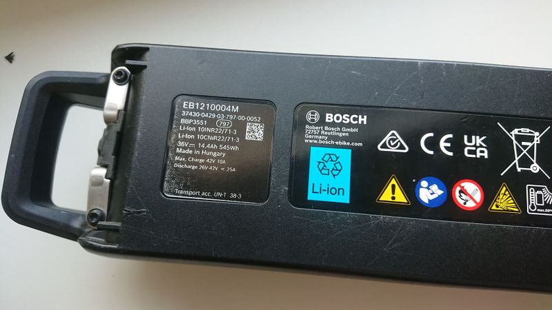 Baterie Bosch PowerPack 545 do elektrokola