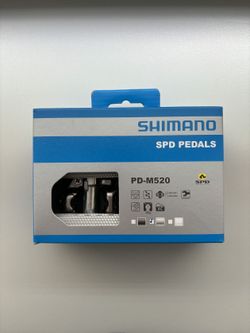 Pedály SHIMANO SPD PD-520 silver, nové