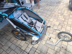 Vozík za kolo pro dvě děti Thule Chariot CX2