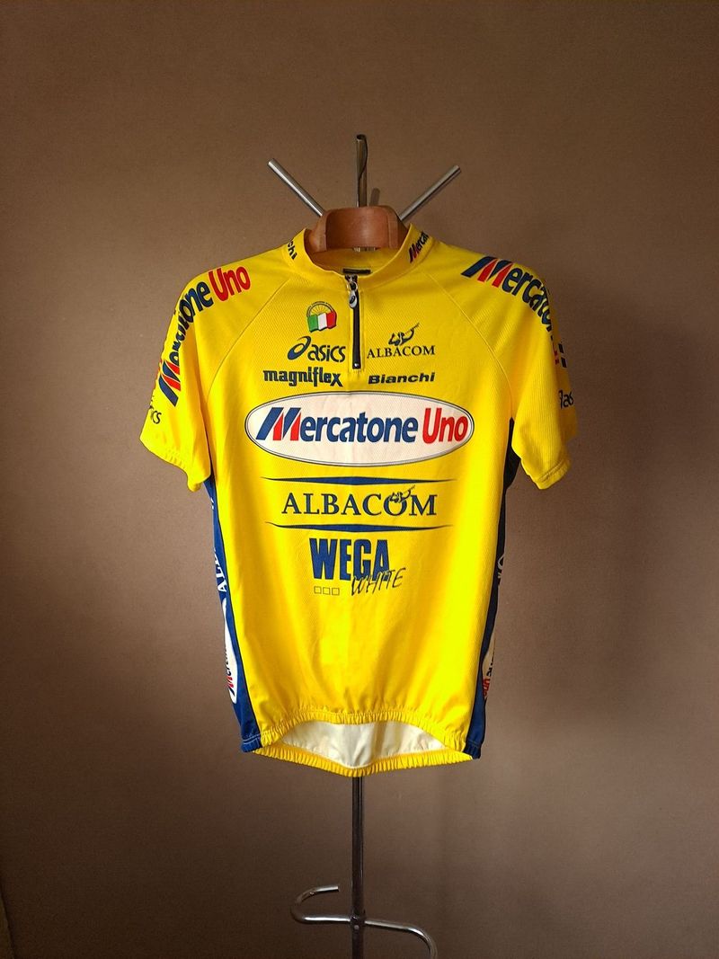 Sezóna 2000 Mercatone Uno Wega italský profi cyklo dres, velikost XXXL