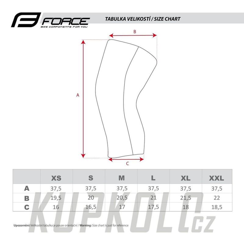 Návleky na kolena FORCE WIND-X, vel. L