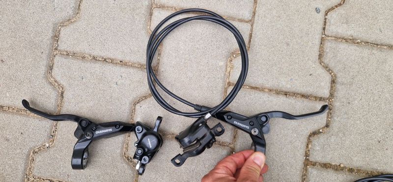 2xSada přední+zadní Shimano MT200 a M315