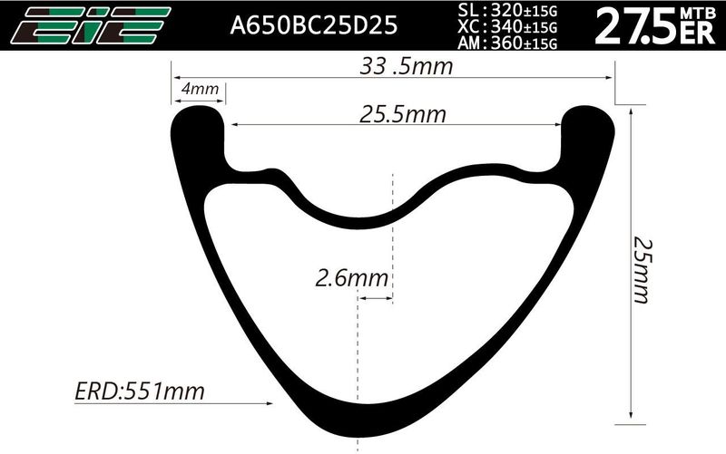 Karbonová zapletená kola 27,5" | EIE A650BC25D25 | Bitex BX312 F/R CL Microspline 12s | 1340 gramů!