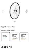 Zapletená kola 29" Bontrager Kovee TLR Boost