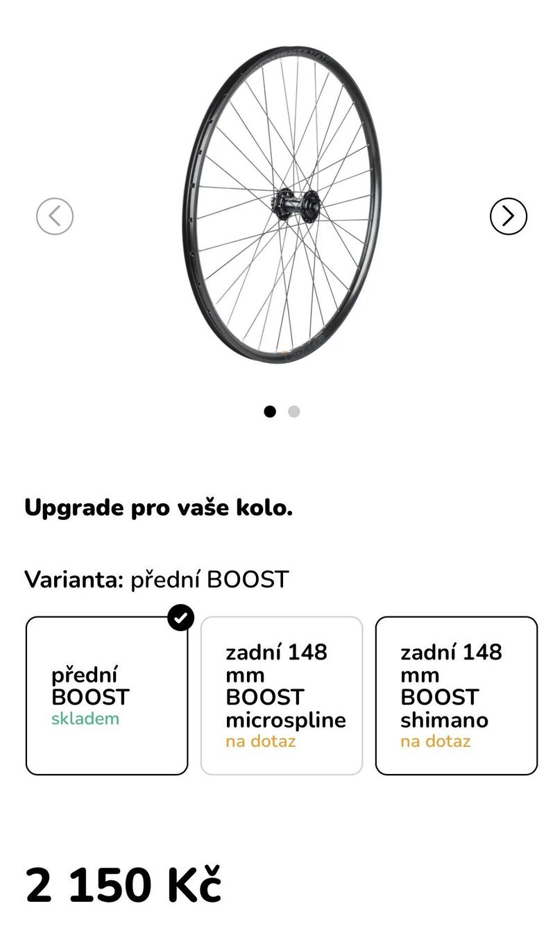 Zapletená kola 29" Bontrager Kovee TLR Boost