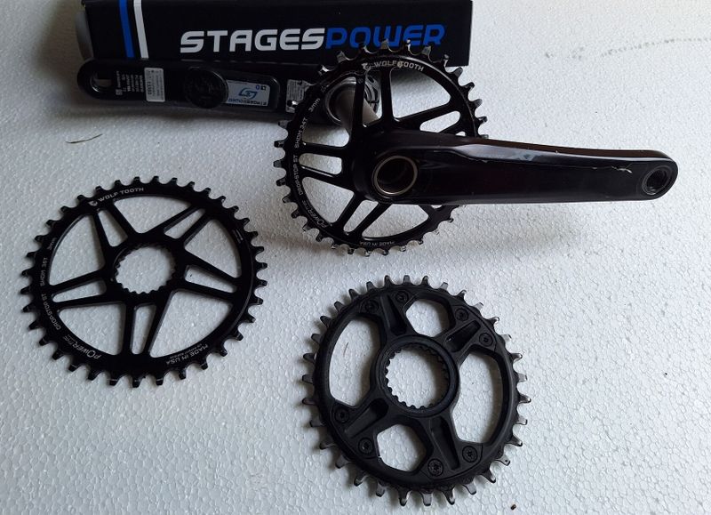 Wattmetr Stages na klikách Shimano XT FC-M 8100, velikost 175