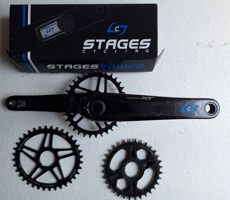 Wattmetr Stages na klikách Shimano XT FC-M 8100, velikost 175