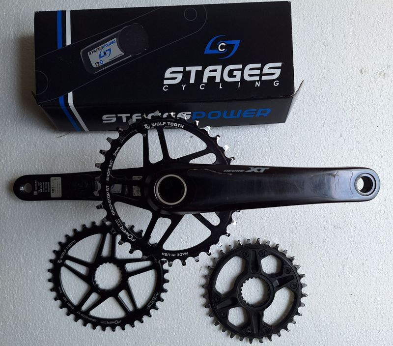 Wattmetr Stages na klikách Shimano XT FC-M 8100, velikost 175